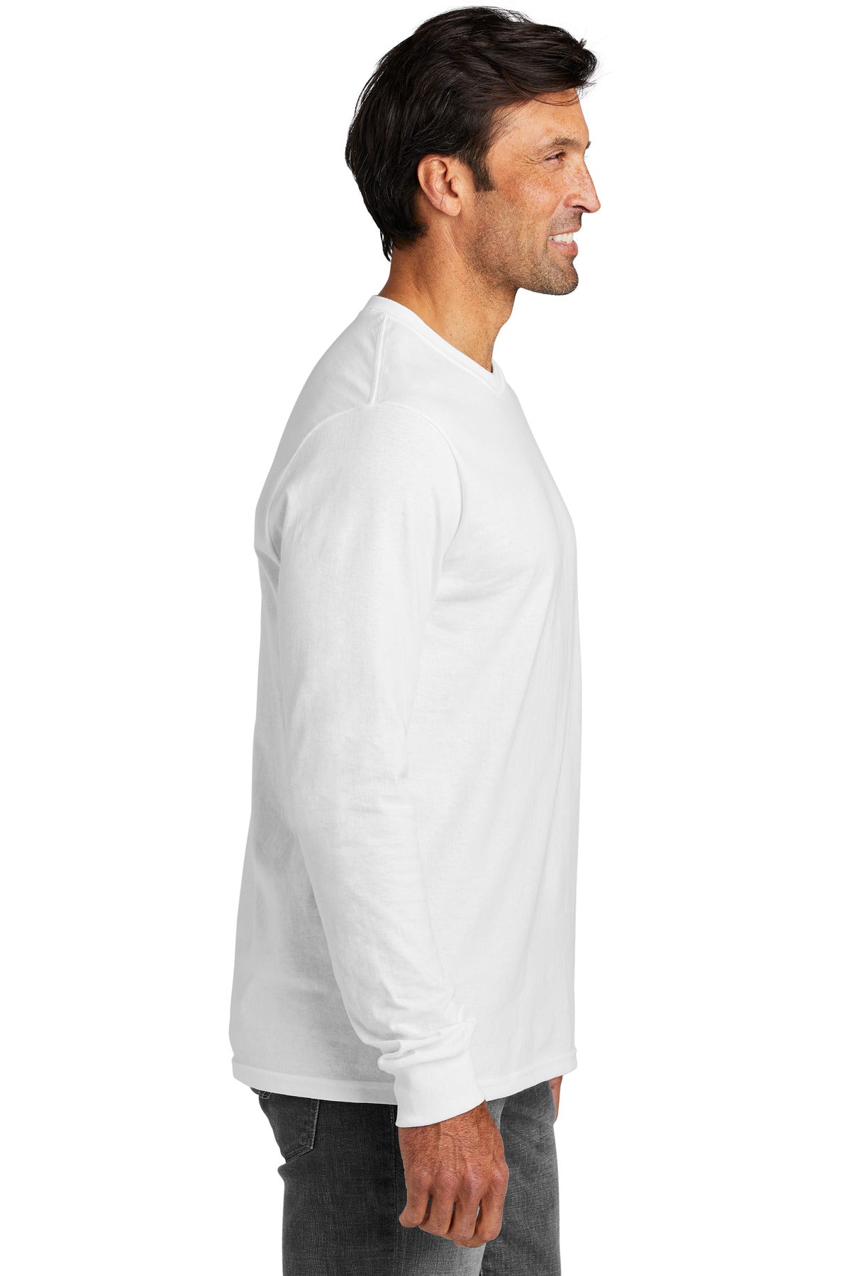 White Volunteer Knitwear All-American Long Sleeve Tee VL100LS