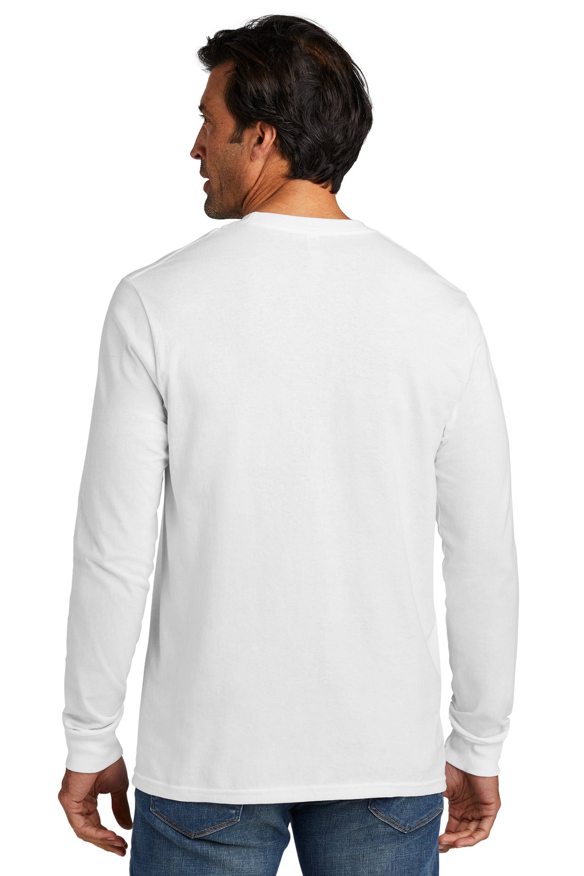 White Volunteer Knitwear All-American Long Sleeve Tee VL100LS