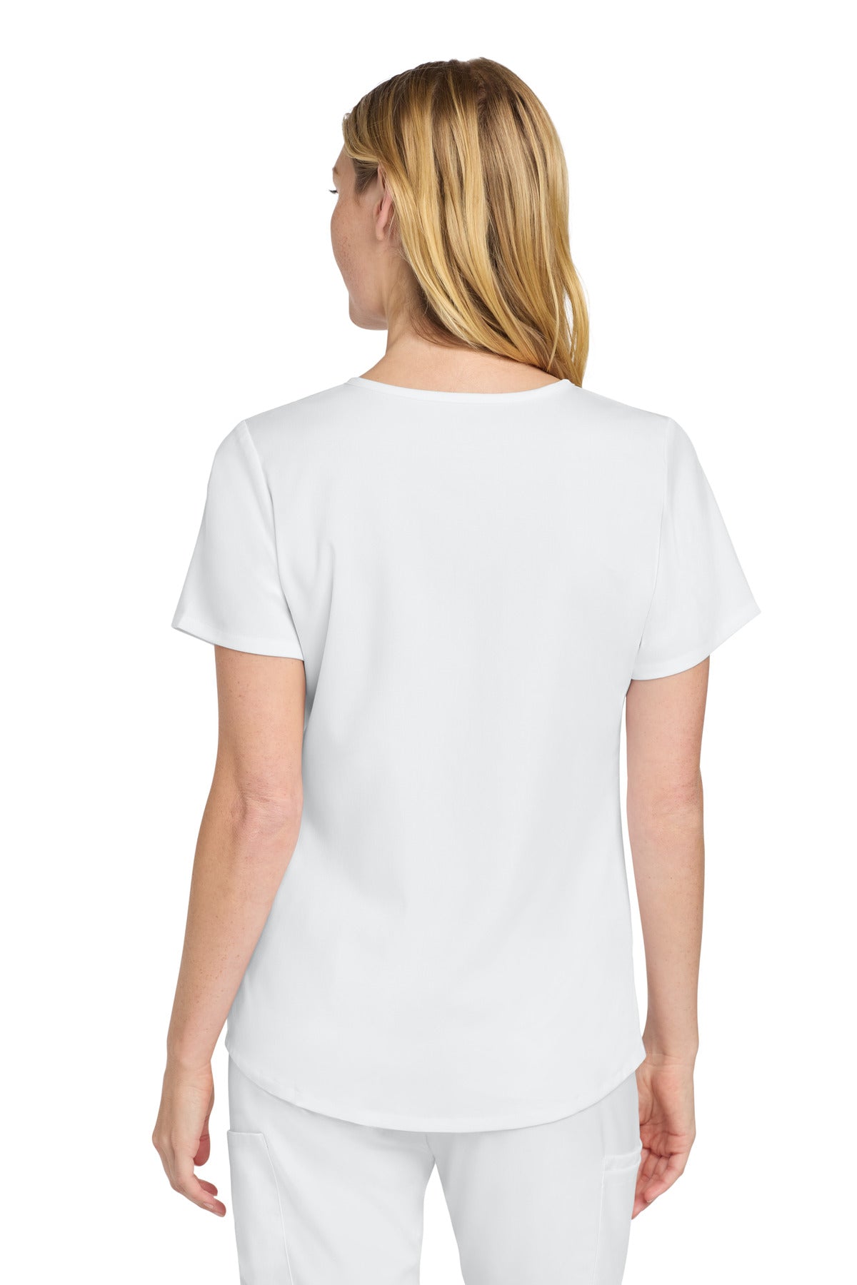 White Wink Women's Premiere Flex Mock Wrap Top WW4268