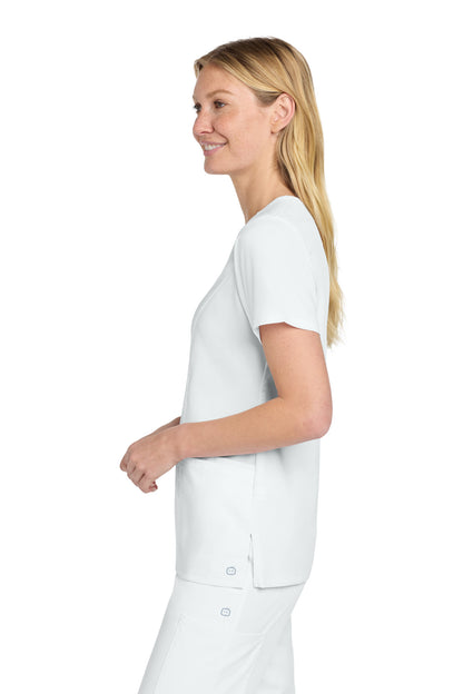 White Wink Women's Premiere Flex V-Neck Top WW4168