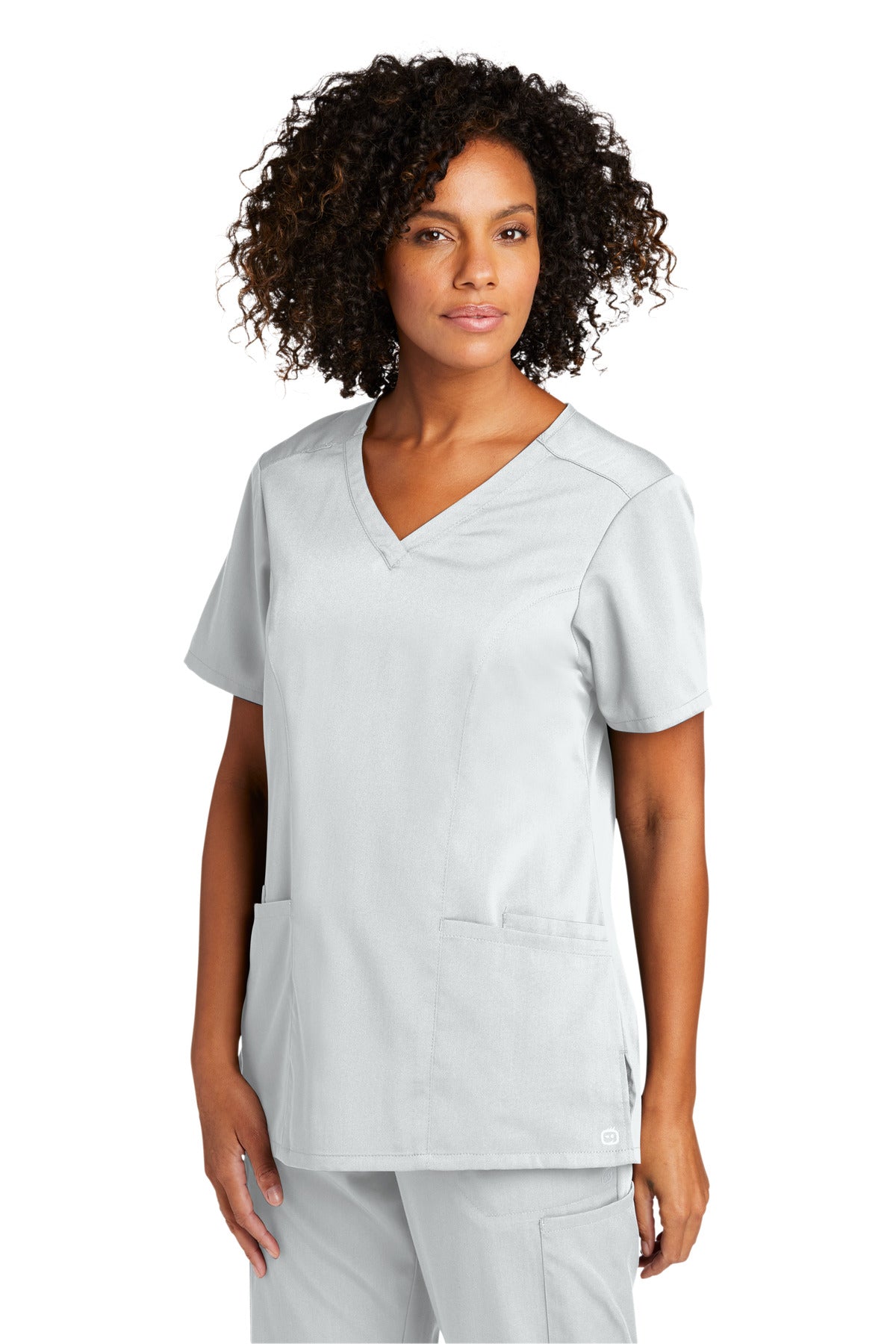 White Wink Women's Premiere Flex V-Neck Top WW4168