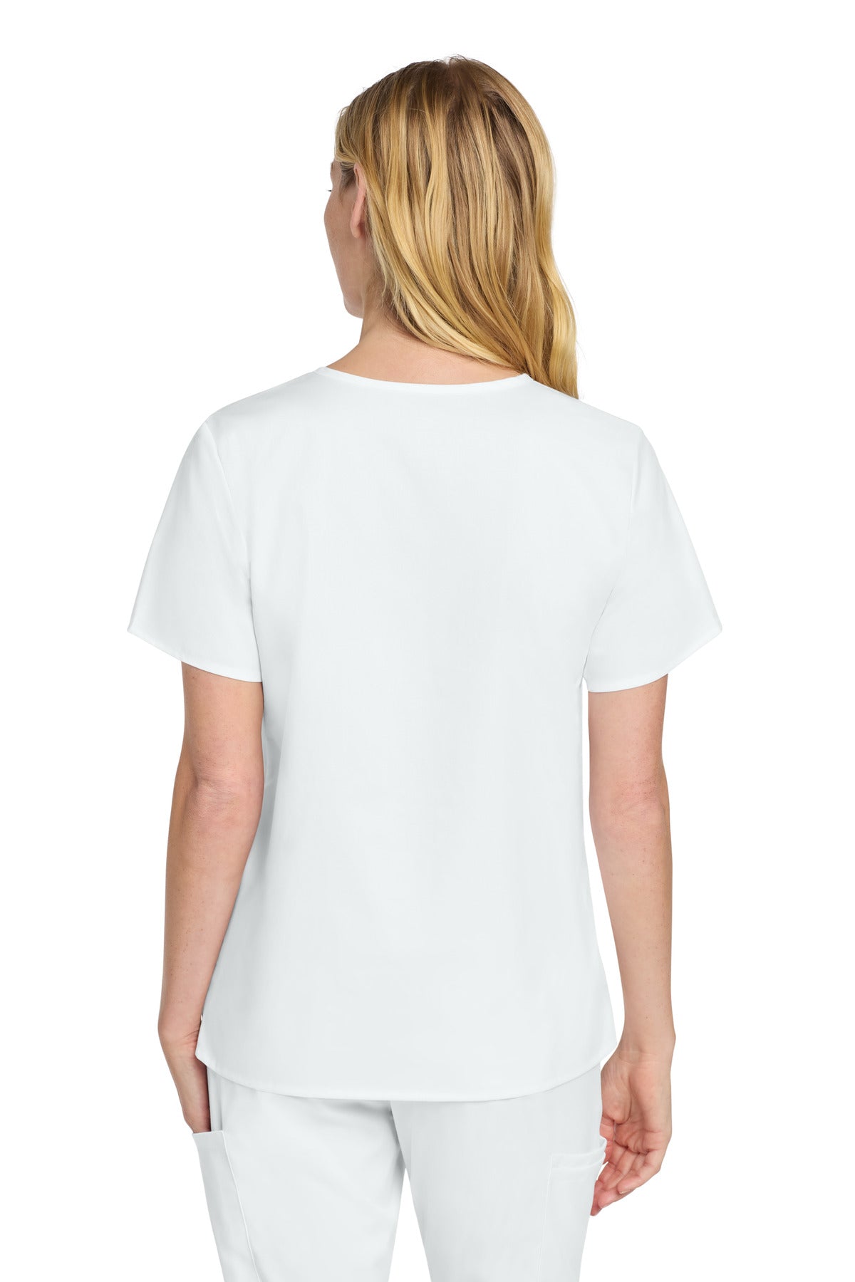 White Wink Women's WorkFlex Mock Wrap Top WW4760