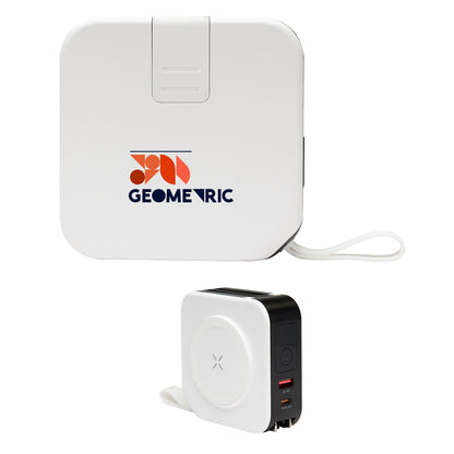 WHITE WITH BLACK 10,000 mAh 5-In-1 Universal Charger  grouped
