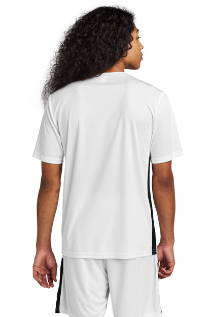 White/Blk Sport-Tek Competitor United V-Neck ST101