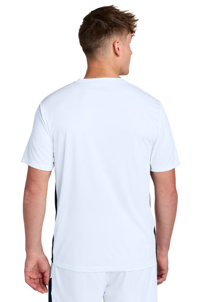 White/Blk Sport-Tek Competitor United V-Neck ST101