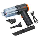 Black/Orange Dynamo Rechargeable Portable Vacuum Cleaner