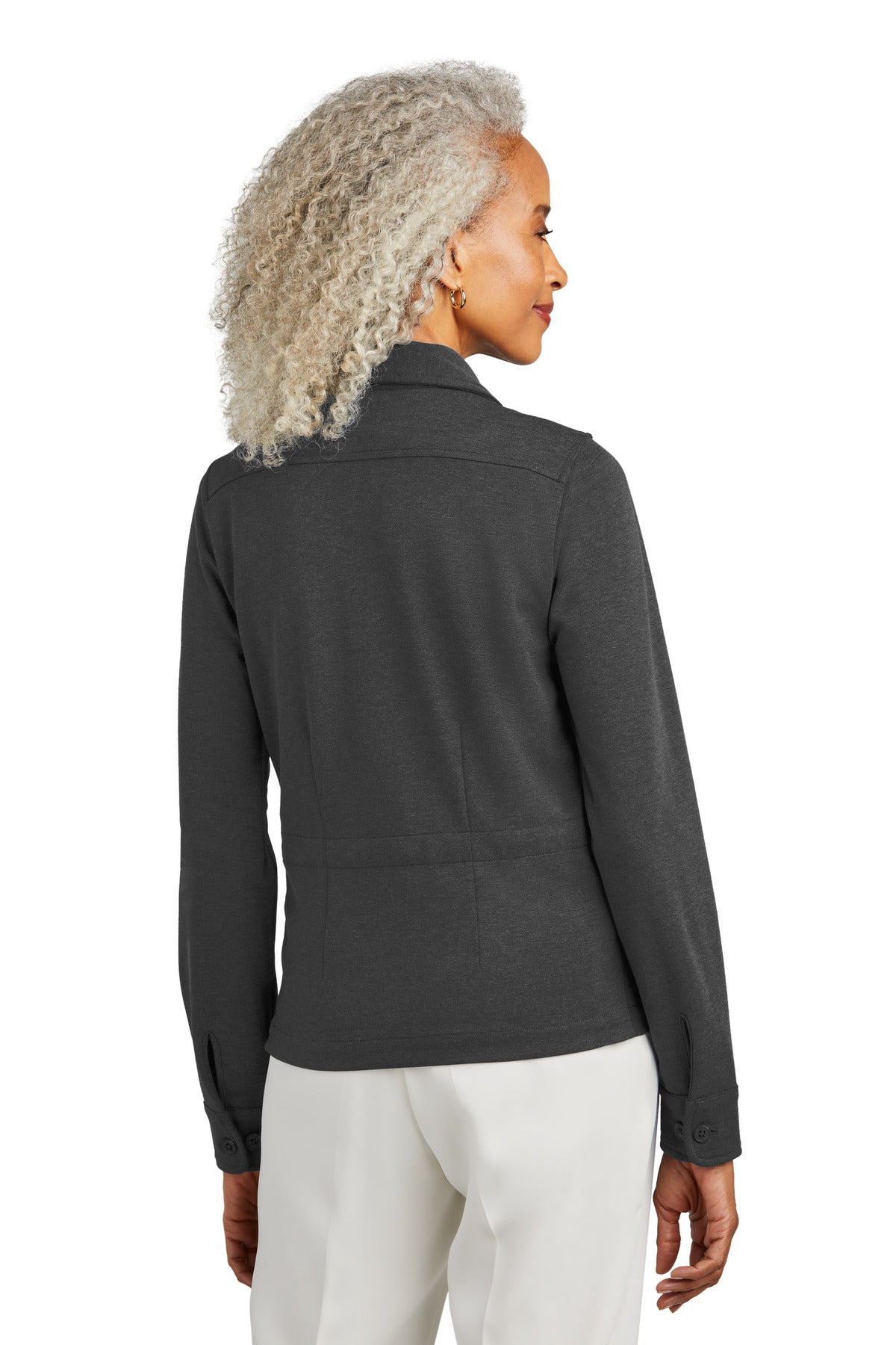 WindsorGyH Brooks Brothers Women's Mid-Layer Stretch Button Jacket BB18205