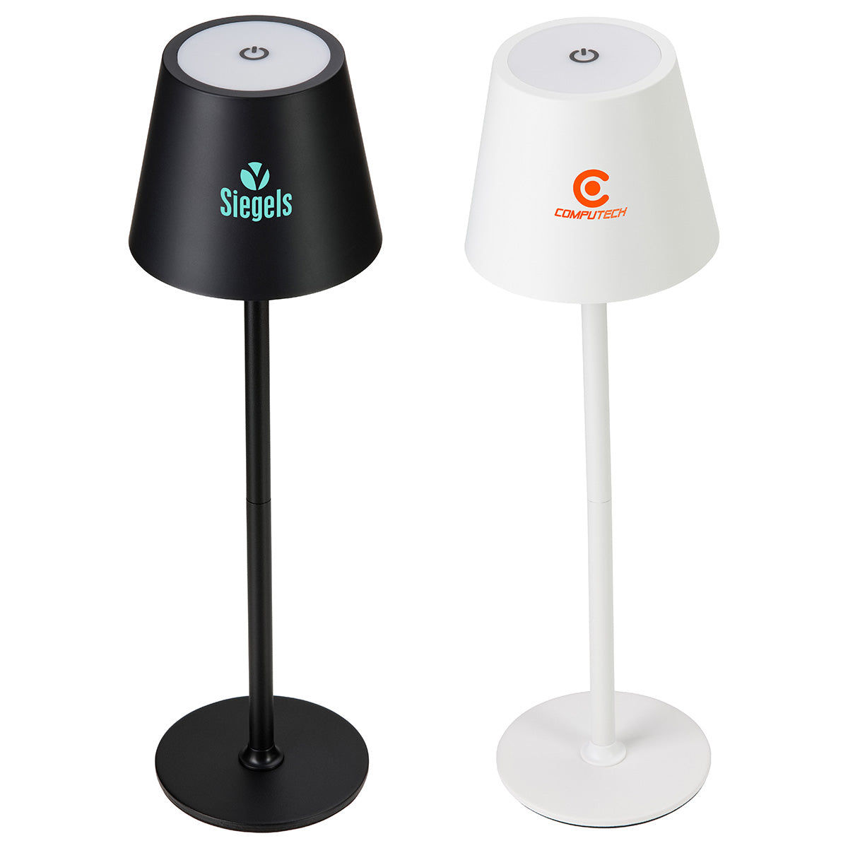 Black Illume Rechargeable Touch-Control Mini Desk Lamp