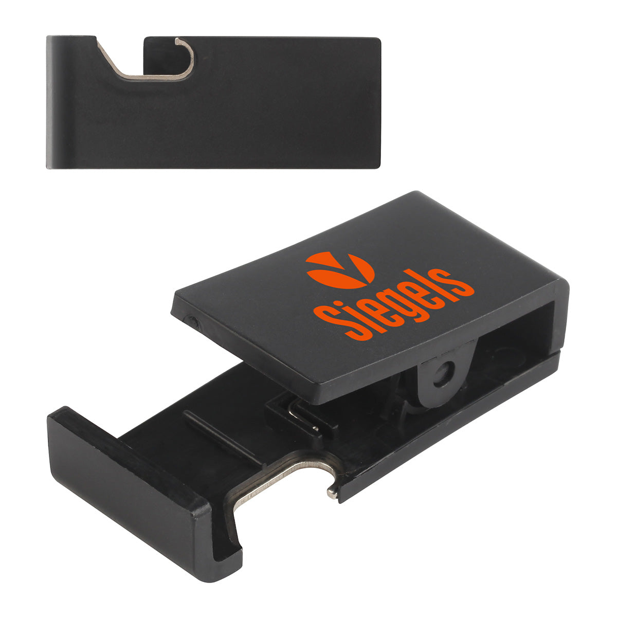 Handy Clip with Built-In Phone Stand & Bottle Opener