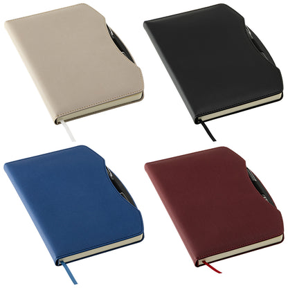 Beige Arc Hardcover Journal with Pen