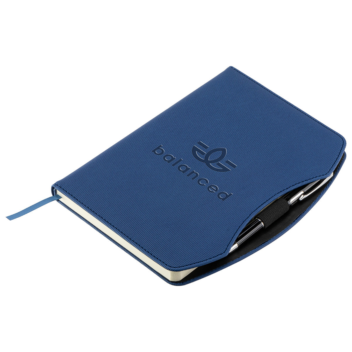 Beige Arc Hardcover Journal with Pen