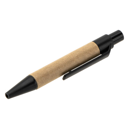 Brown Flip Recycled Spiral Notebook with Pen