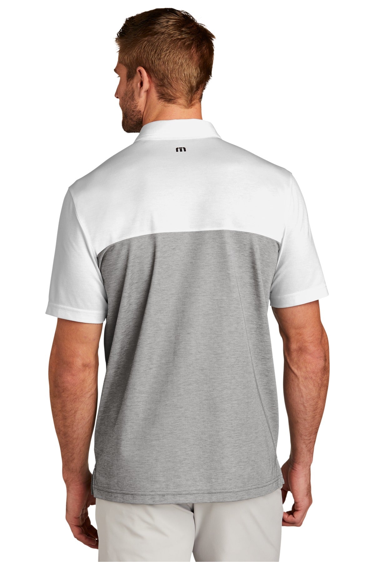 W/QuiShaGH TravisMathew Oceanside Blocked Polo. TM1MU414