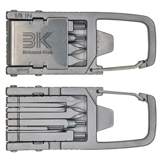Silver Best Buddy Tools® 12-in-1 Carabiner Multi-Tool