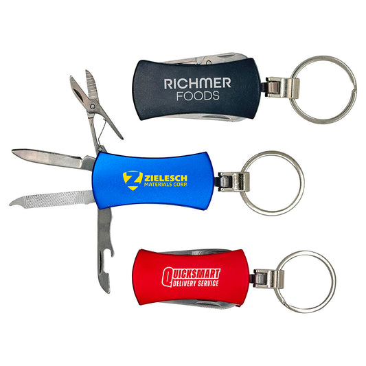 Black Best Buddy Tools® 5-in-1 Multi-Tool Pocket Key Ring
