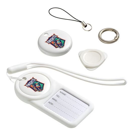 White Navi Air Tracker & Luggage Tag Combo Compatible with iOS Find My App