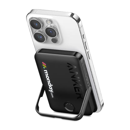 Black Anker® MagGo 5K Power Bank with Stand