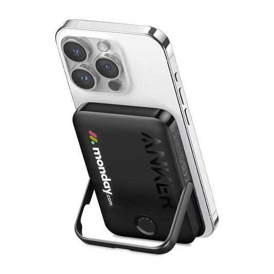 Black Anker® MagGo 5K Power Bank with Stand
