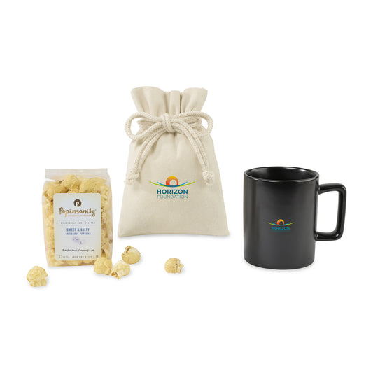 Matte Black Poppinsanity Artisanal Popcorn Mug Stuffer