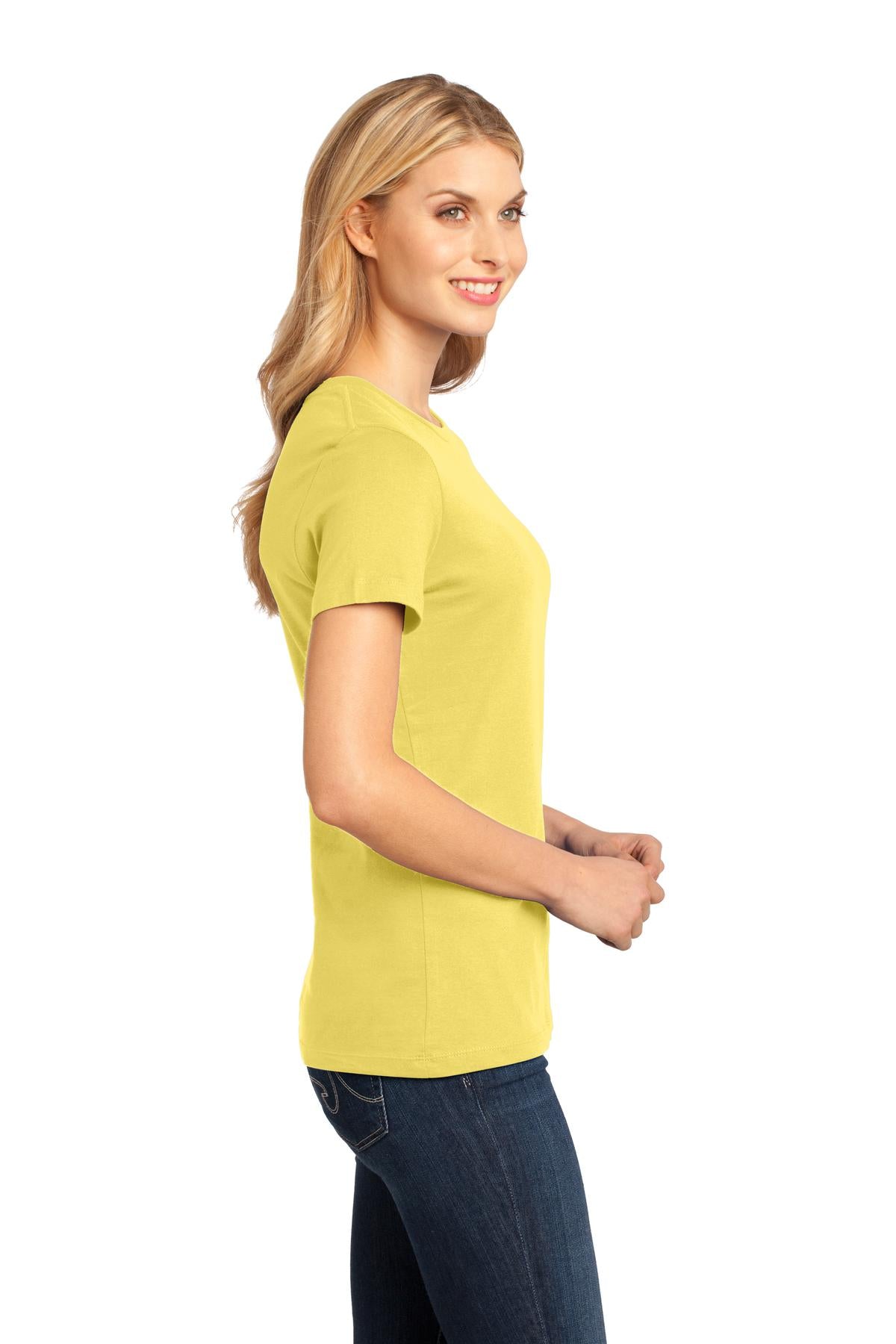 Yellow District Women's Perfect Weight Tee. DM104L