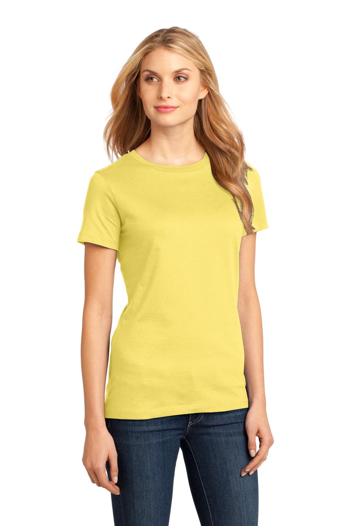 Yellow District Women's Perfect Weight Tee. DM104L