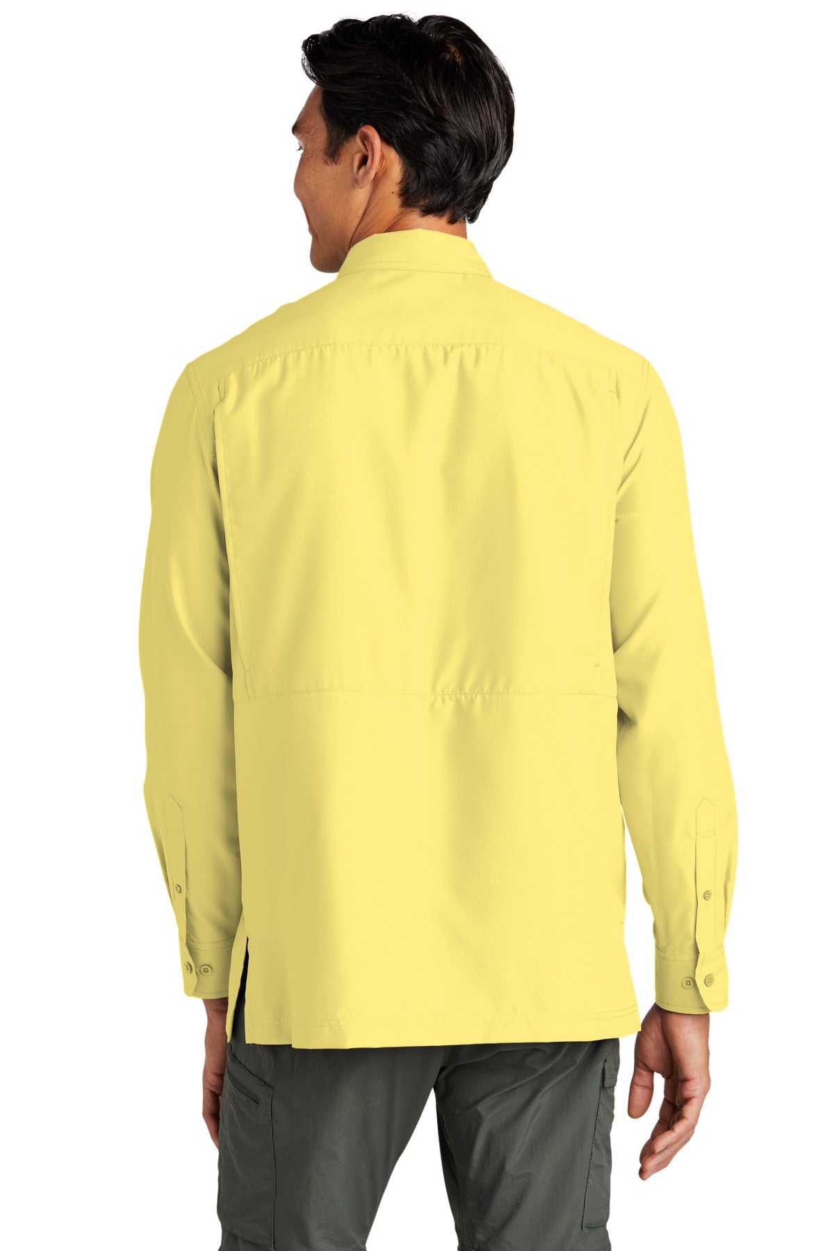 Yellow Port Authority Long Sleeve UV Daybreak Shirt W960