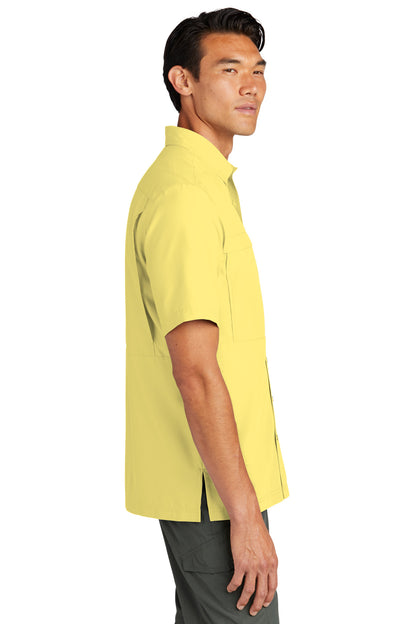 Yellow Port Authority Short Sleeve UV Daybreak Shirt W961