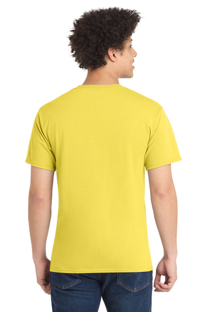 Yellow Port & Company Tall Core Blend Tee. PC55T