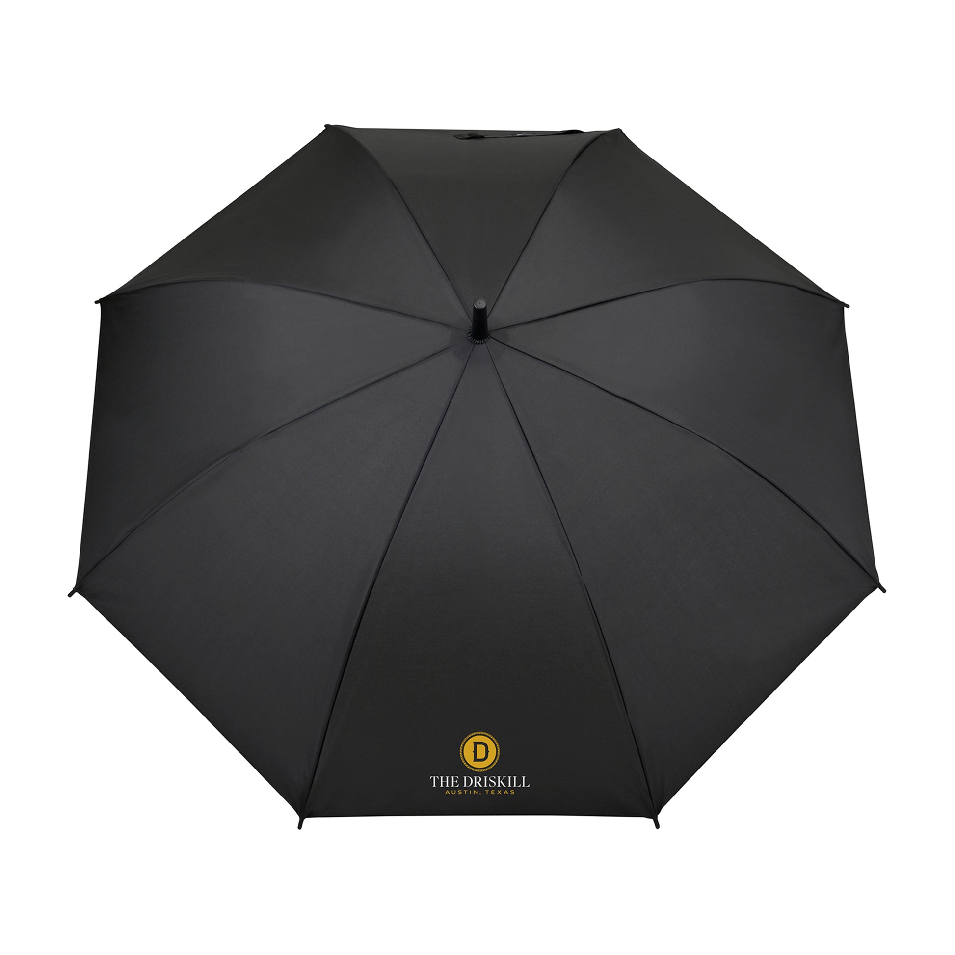 Black Elements 50" Recycled Auto Open Hospitality Umbrella