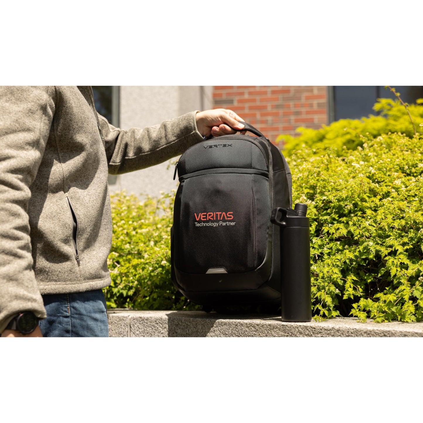 Black Vertex® Brooklyn Laptop Backpack