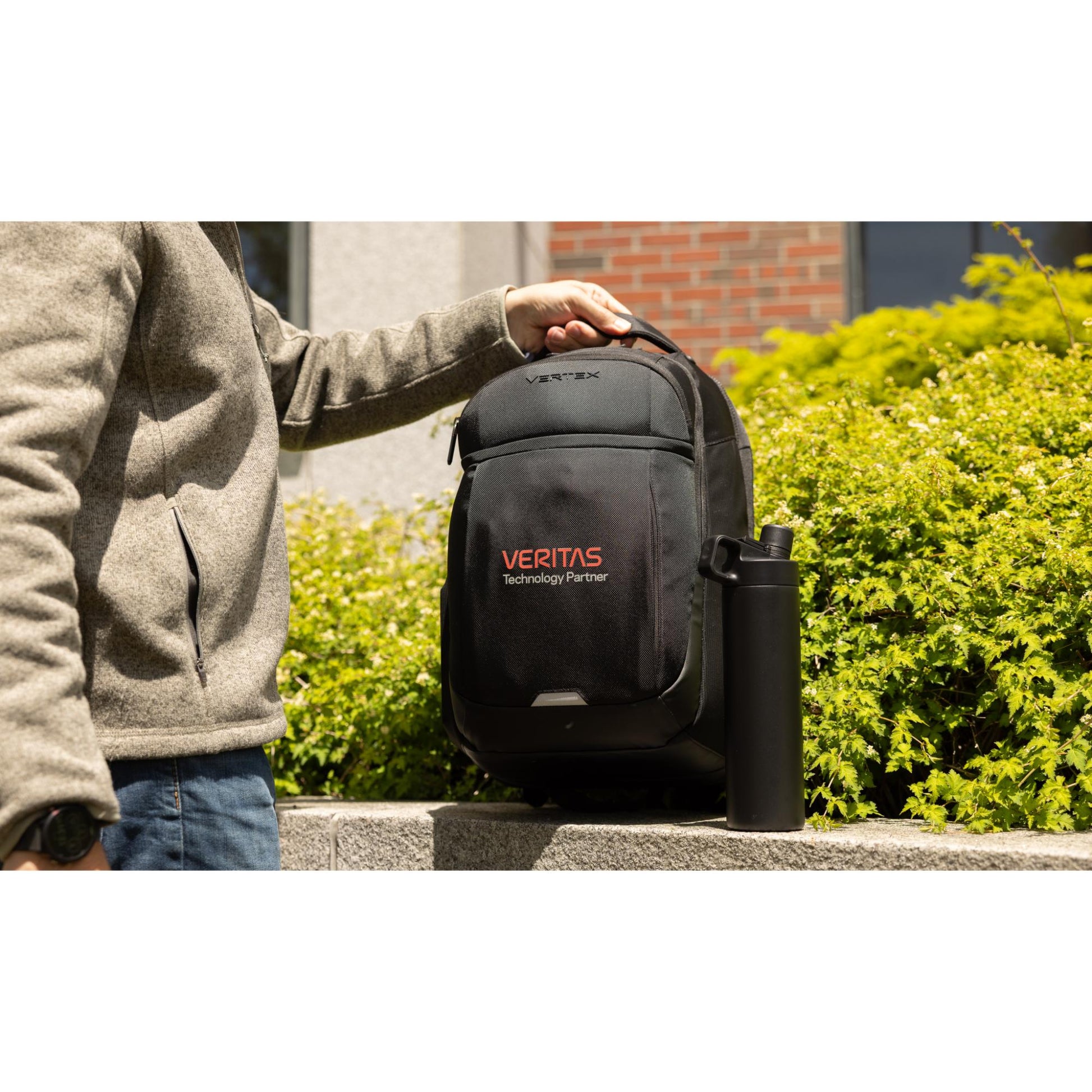 Black Vertex® Brooklyn Laptop Backpack